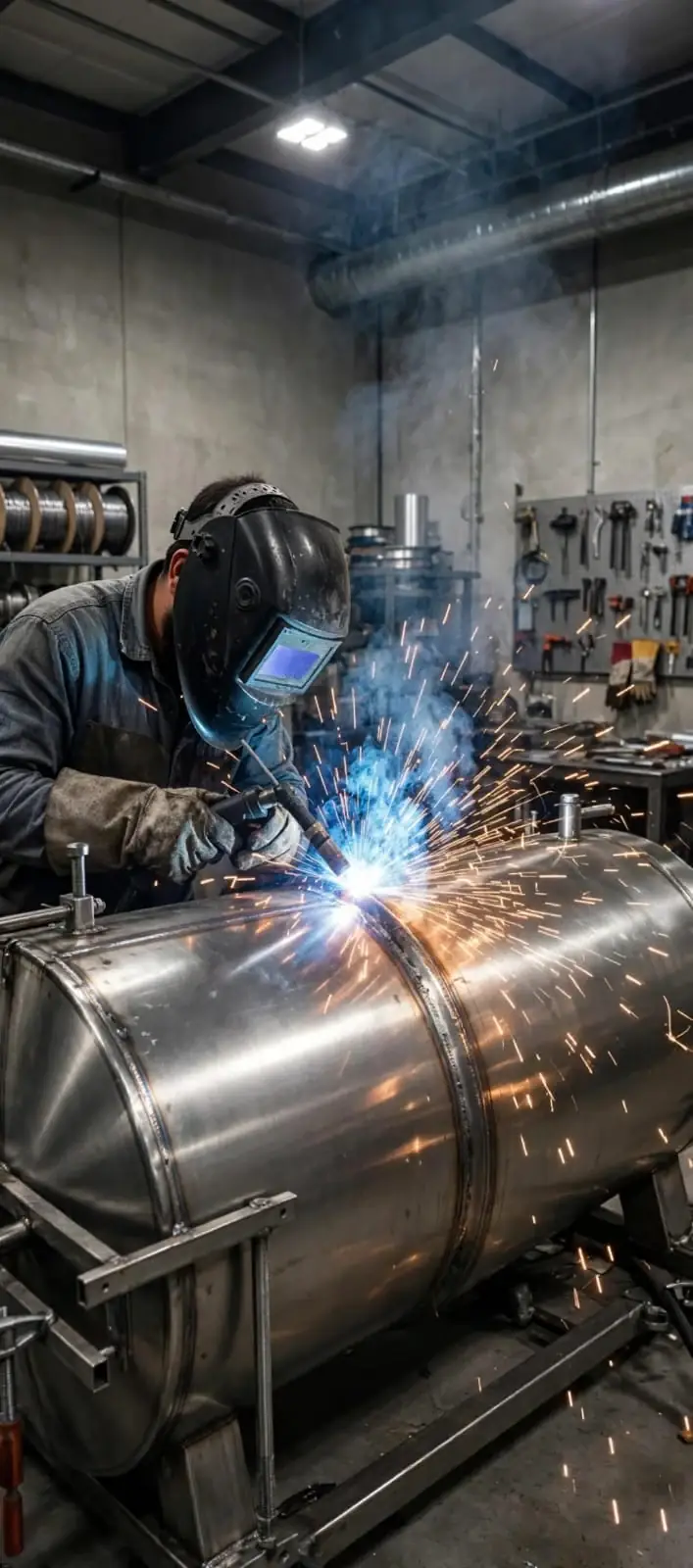 Stainless steel fabrication workshop